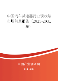 中國汽車減速器行業(yè)現(xiàn)狀與市場前景報告（2025-2031年）
