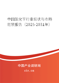 中國氯化芐行業現狀與市場前景報告（2025-2031年）