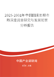 （最新）中國(guó)固廢處理市場(chǎng)深度調(diào)查研究與發(fā)展前景分析報(bào)告