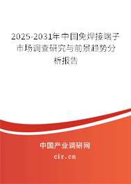 2025-2031年中國免焊接端子市場調查研究與前景趨勢分析報告