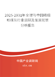 2025-2031年全球與中國精細粉煤灰行業調研及發展前景分析報告