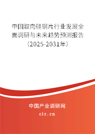 中國取向硅鋼片行業(yè)發(fā)展全面調(diào)研與未來趨勢預(yù)測報告（2025-2031年）