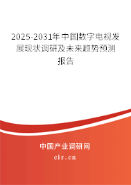 2025-2031年中國數字電視發展現狀調研及未來趨勢預測報告