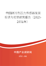 中國制冷劑壓力傳感器發展現狀與前景趨勢報告（2025-2031年）