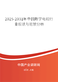 2025-2031年中國數(shù)字電視行業(yè)現(xiàn)狀與前景分析
