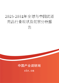 2025-2031年全球與中國武道用品行業(yè)現(xiàn)狀及前景分析報(bào)告