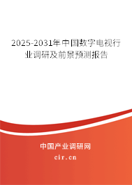 2025-2031年中國數字電視行業調研及前景預測報告