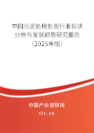 中國污泥處理處置行業現狀分析與發展趨勢研究報告（2025年版）