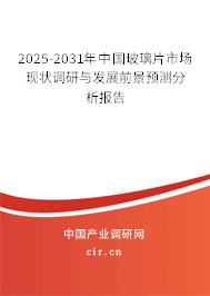 2025-2031年中國玻璃片市場現狀調研與發展前景預測分析報告