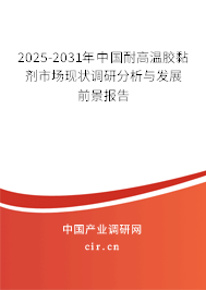 2024-2030年中國耐高溫膠黏劑市場現狀調研分析與發展前景報告