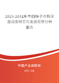 2025-2031年中國襪子市場深度調(diào)查研究與發(fā)展前景分析報(bào)告