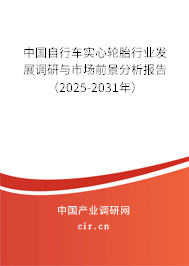 中國(guó)自行車實(shí)心輪胎行業(yè)發(fā)展調(diào)研與市場(chǎng)前景分析報(bào)告（2025-2031年）