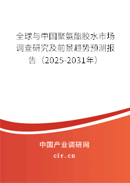 全球與中國聚氨酯膠水市場調查研究及前景趨勢預測報告（2025-2031年）