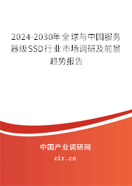 2024-2030年全球與中國服務器級SSD行業市場調研及前景趨勢報告